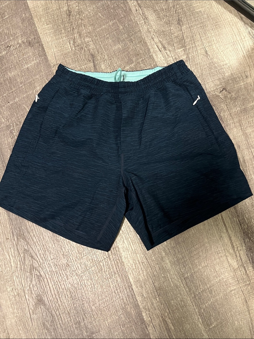 Birddogs Navy Athletic Shorts with Light Blue Lining
